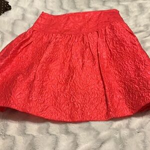 BCBGMaxAzria Coral Textured Skater Skirt